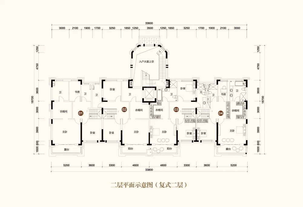 中国海南海花岛4室2厅3卫户型图